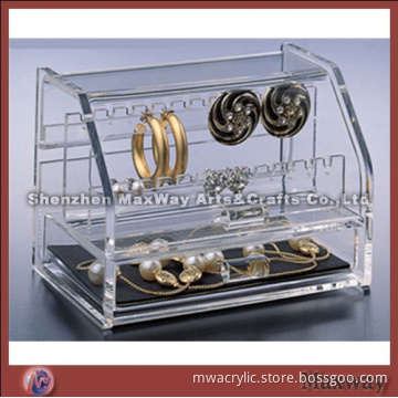 Multifunctional Clear Acrylc/Lucite Jewelry/Earring/neclace Holder/Display Stand